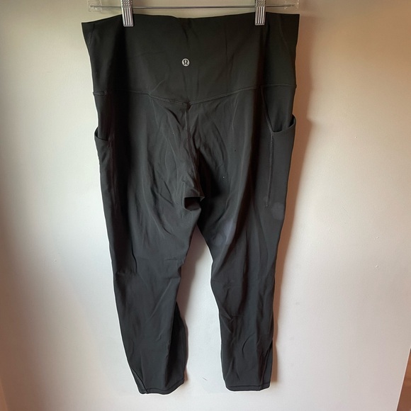 Lululemon Cropped Charcoal Grey Align Legging Size 12 -J - Picture 3 of 6